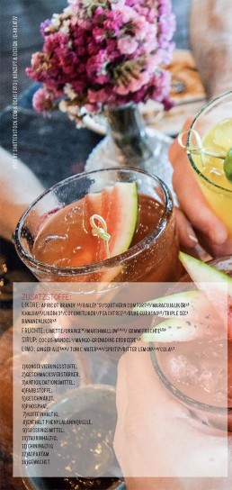 Malibu Cocktailkarte